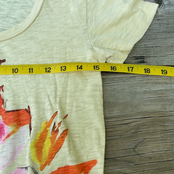 J crew floral yellow t-shirt - Picture 8 of 9